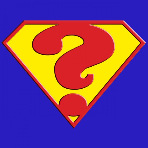 Superman Logo With A Royal Blue