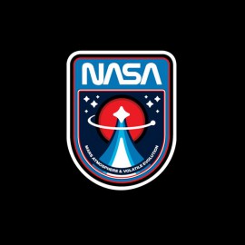 negro camiseta de la NASA