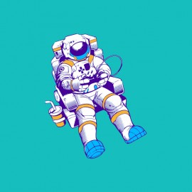 Astronaut gamer geek t-shirt