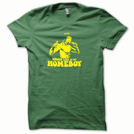 Camiseta Bruce Lee botella amarilla / verde