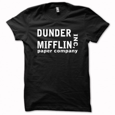 Tee shirt the office dunder mifflin  noir