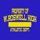 Shirt Roswell High School athletic department jaunebleu