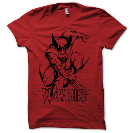 T-shirt Wolverine black/red