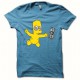 camiseta Bart simpsons nirvana nevermind smell like teen spirit azul