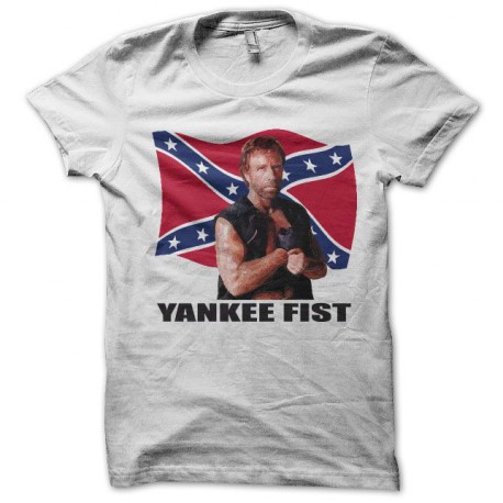 T-shirt Chuck Norris yankee fist black/white