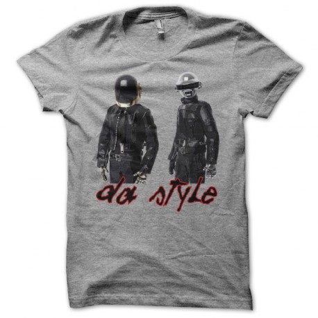 Tee shirt  Daft Punk da style gris