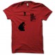 Tee shirt U2 Under a blood red sky rouge