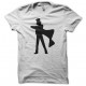 T-shirt Detective Conan silhouette 名探偵 コナン white