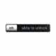 Tee shirt slide to unlock parodie  Apple iphone  noir/blanc