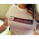 camiseta  slide to unlock parody  Apple iphone blanco