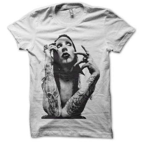 camiseta Marilyn Manson Original blanco