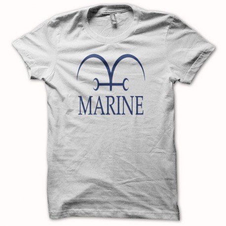 camiseta one piece marine blanco