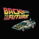 Tee shirt retour vers le futur delorean noir