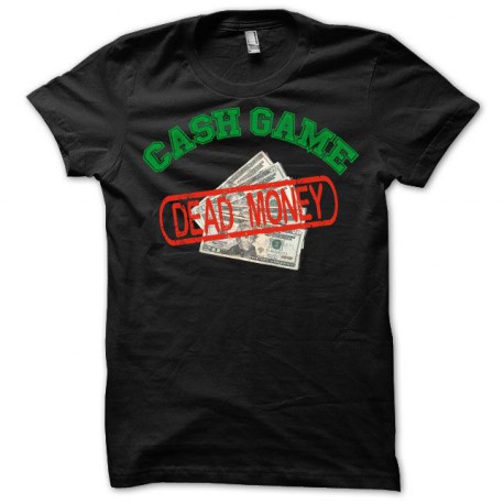 T-shirt Poker cash game dead money black