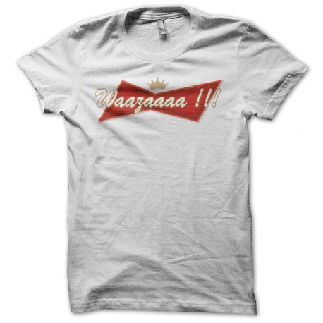 camiseta humor Budweiser parodia waazaaaa blanco