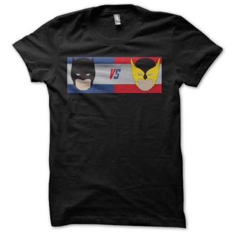 camiseta Dc comics VS Marvel negro