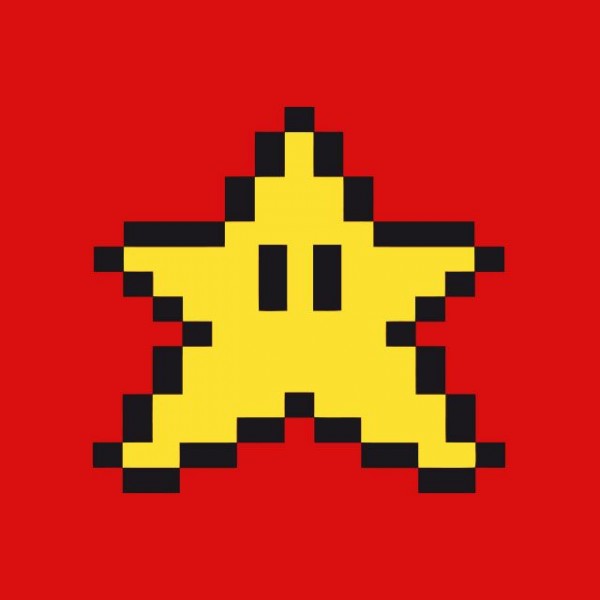 T-shirt Mario bros star red