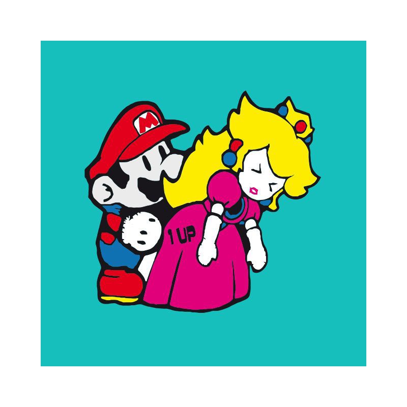 Tshirt Mario Bros Fuck Princess Peach Parody