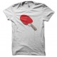 T-shirt ping pong racket white