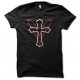 T-shirt vampire cross on wings black