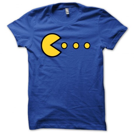 Camiseta pacman pac man evolucion mdma azul