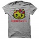 T-shirt Hello Kitty parody Hello Zombie gray