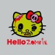 camiseta Hello Kitty parodia Hello Zombie gris