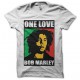 camiseta Bob Marley One love negro/blanco