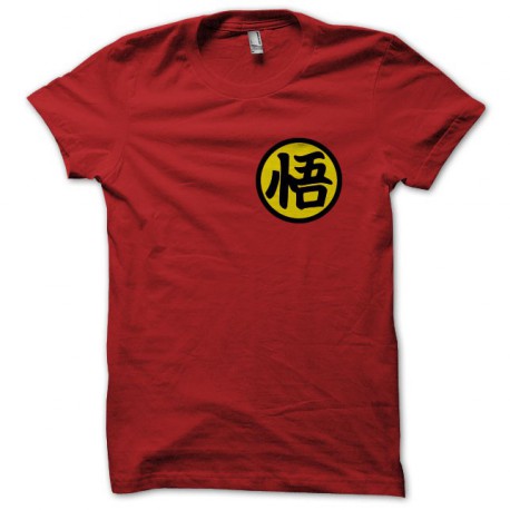 Camiseta symbol Goku's kanji rojo