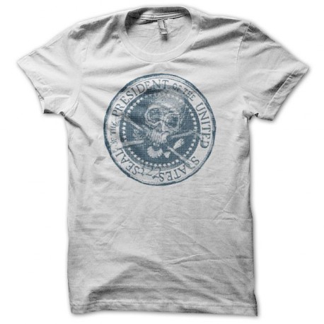 t-shirt brotherhood Skull and Bones 322 Seal of the presidents of USA white