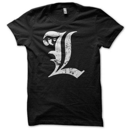 T-shirt Death Note symbol grungy black