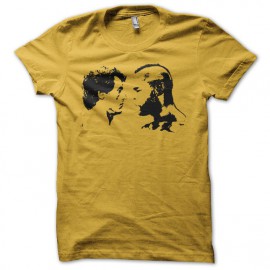 Tee shirt Rocky vs Mr T noir/jaune