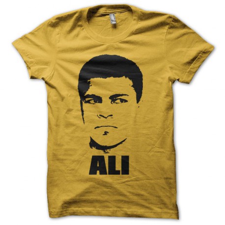 Camiseta Mohamed Ali negro/amarillo