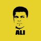 Camiseta Mohamed Ali negro/amarillo