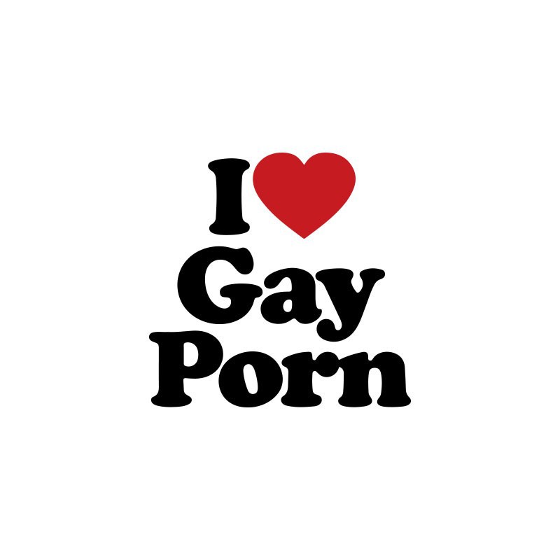 Love Gay Porn - T-shirt I love gay porn white