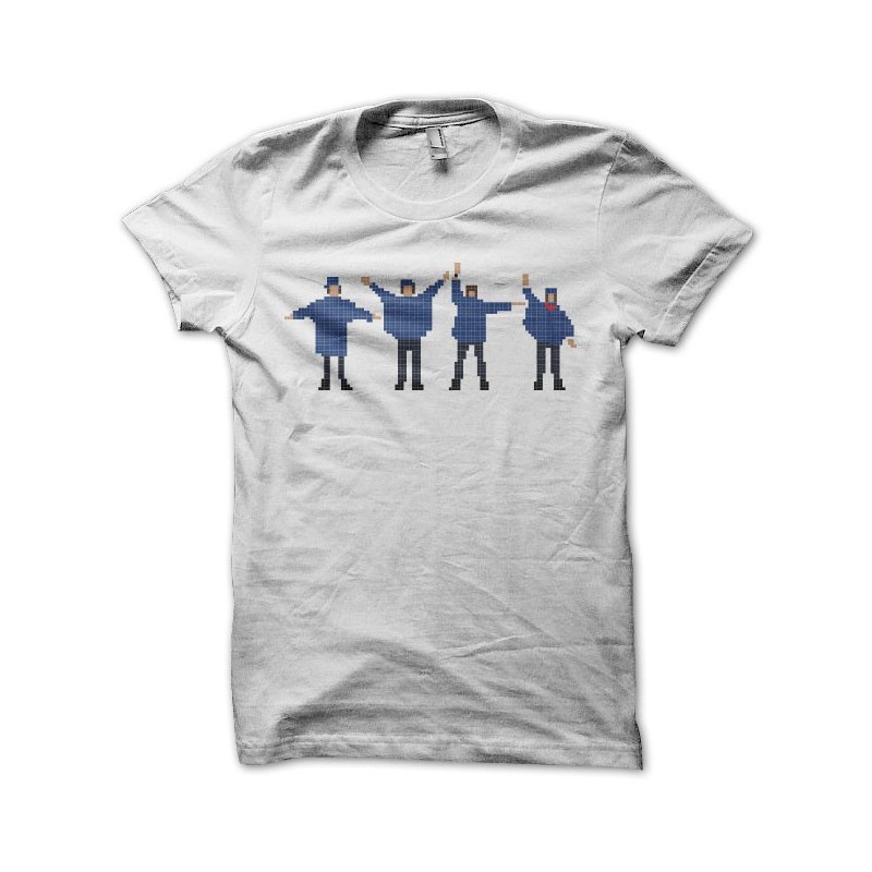 T Shirt The Beatles Help Pixel White