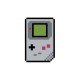 T-shirt Game Boy pixel art white