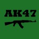 Camisa AK-47 Kalashnikov negro botella / verde