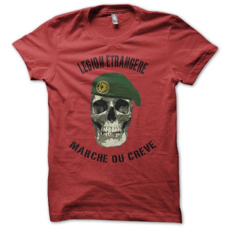 t-shirt The French Foreign Legion marche ou creve black/gray