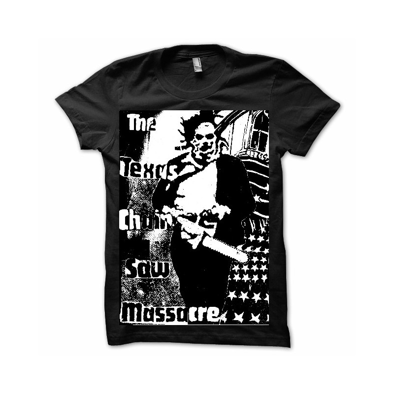 The Texas Chainsaw Massacre Black And White Tshirt By Brett66