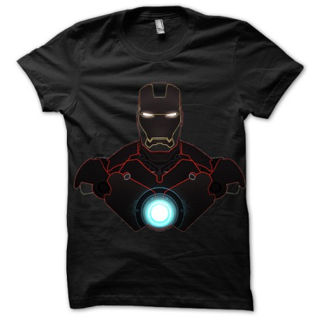 Black tee shirt Iron Man