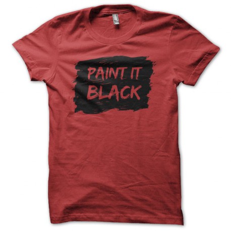 T Shirt Paint It Black Rolling Stones Red