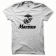 Marines camiseta negro / blanco