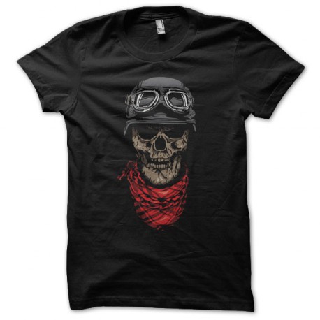 Tee shirt Crâne biker noir