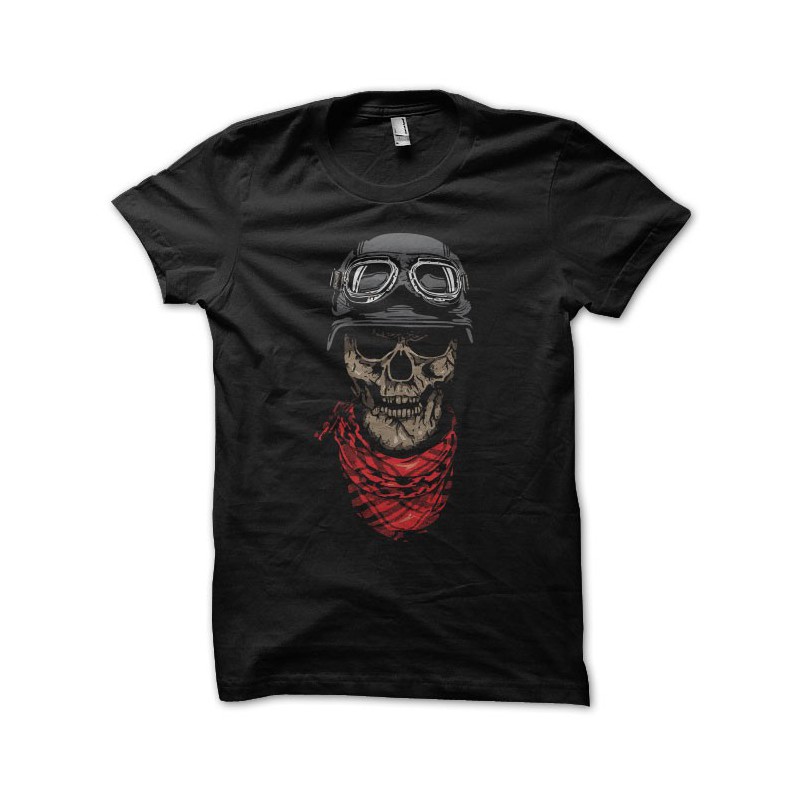 Skull t-shirt black biker