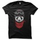 Tee shirt Panda biker noir