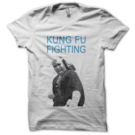 Tee shirt Kung Fu Fighting Carl Douglas fan art blanc