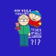 Tee shirt South Park parodie Cartman Garrison suck my balls bleu