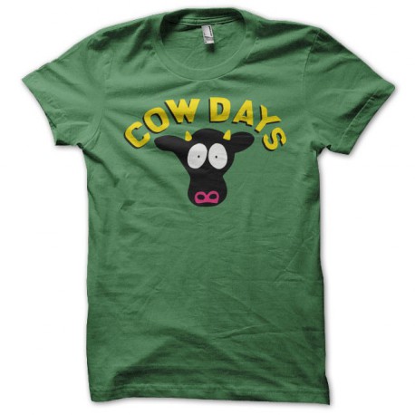 Tee shirt South Park parodie Cow Days vert