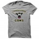 Tee shirt South Park parodie Cows Football USA college style gris